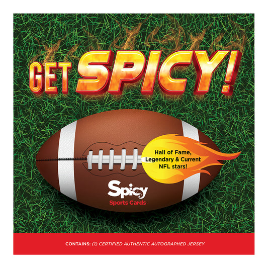 SPICY SPORTS CARDS - 1 GET SPICY!  NFL Signed Jersey